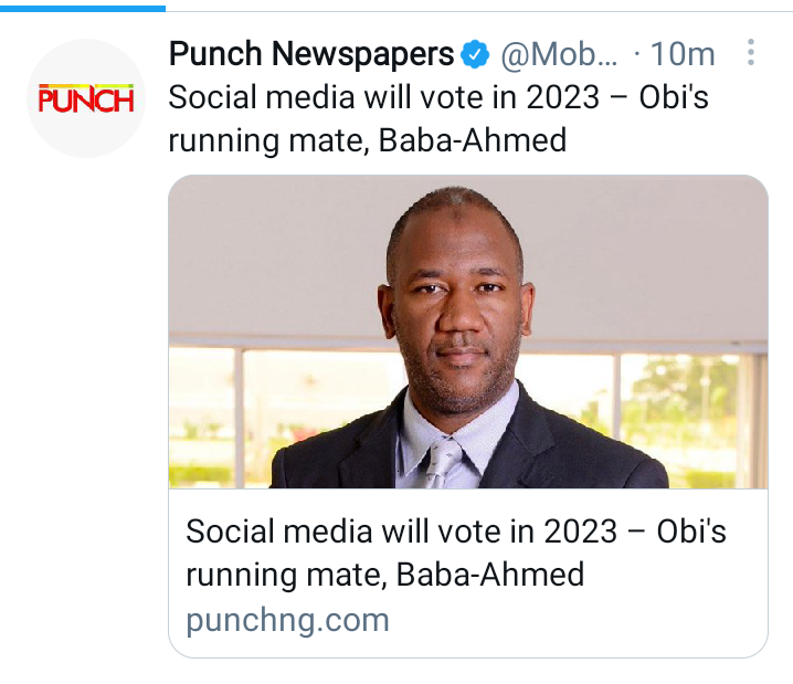 Today’s Headlines: Social Media Will Vote In 2023 – Baba-Ahmed, Tinubu Returns From France